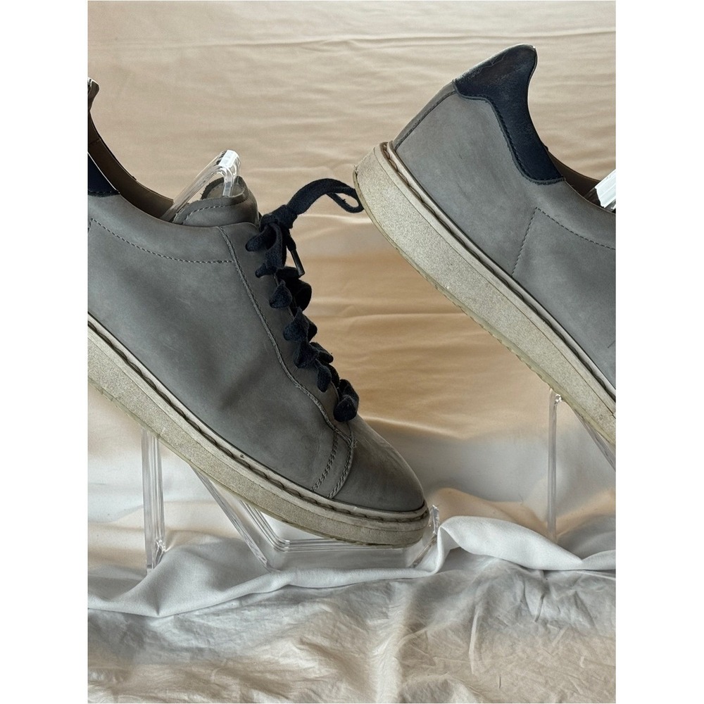 Brunello Cucinelli Men's 43 Gray Nubuck Suede Leather Low Top Sneakers Italy - Picture 4 of 9